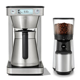 12-Cup Coffee Maker with Podless Single-Serve Function & Conical Burr Coffee Grinder Bundle T2