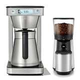 12-Cup Coffee Maker with Podless Single-Serve Function & Conical Burr Coffee Grinder Bundle T2