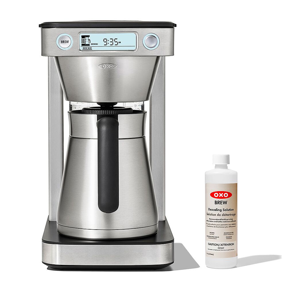 12-Cup Coffee Maker with Podless Single-Serve Function & Descaling Solution Bundle Y7