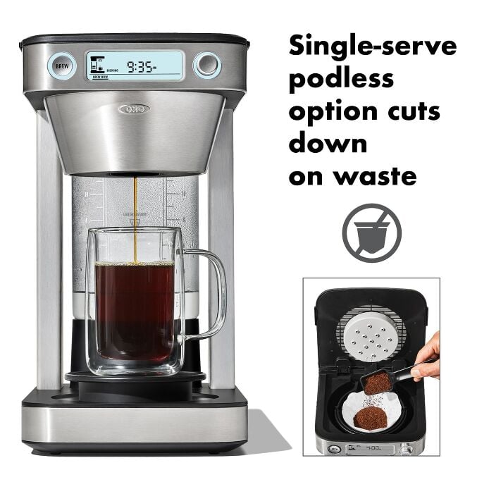 12-Cup Coffee Maker with Podless Single-Serve Function P6