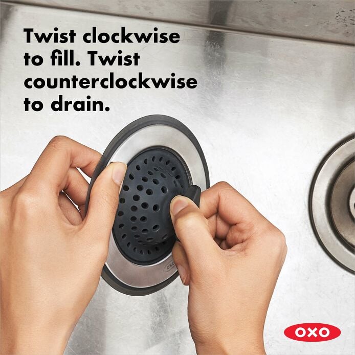 2-in-1 Silicone Sink Strainer with Stopper R0