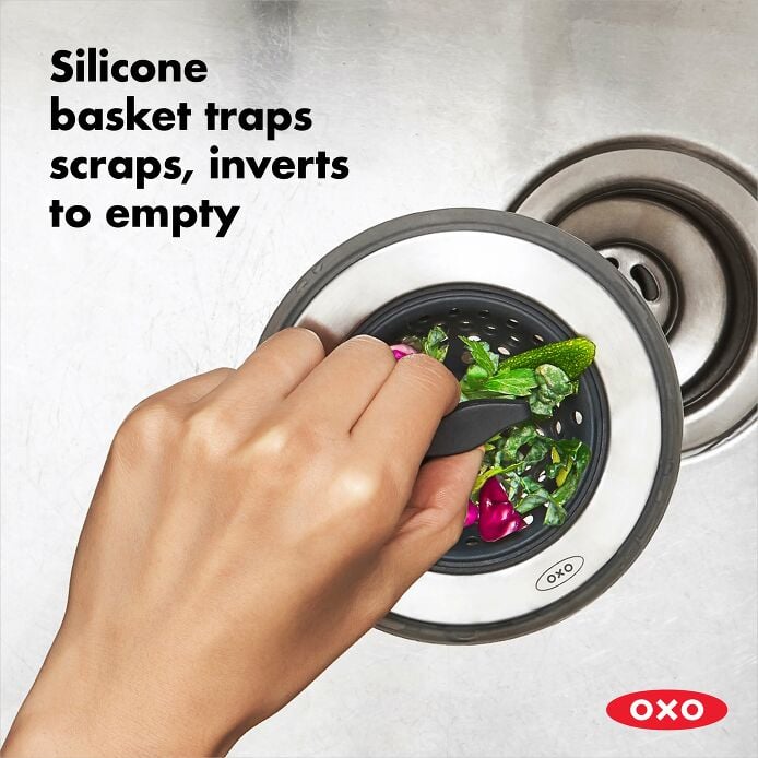 2-in-1 Silicone Sink Strainer with Stopper R0