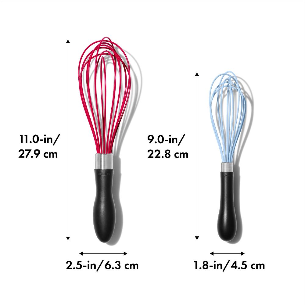 2 Pc Silicone Whisk Set C4