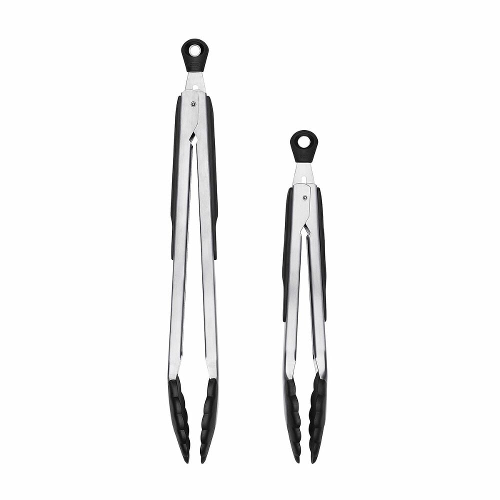 2-Piece Tongs with Nylon Heads Set D0