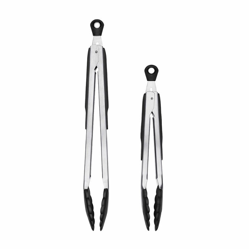 2-Piece Tongs with Nylon Heads Set D0