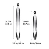 2-Piece Tongs with Nylon Heads Set D0