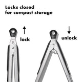 2-Piece Tongs with Nylon Heads Set D0