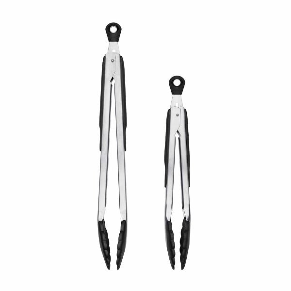 2-Piece Tongs with Nylon Heads Set D0