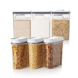 3 Piece Cereal Dispenser Set & 6-Piece POP Container Set Bundle V6