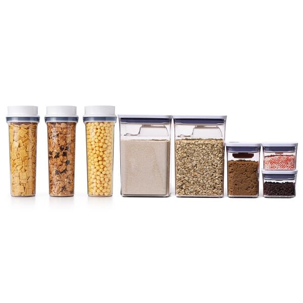 3 Piece Cereal Dispenser Set & 8-Piece POP Container Baking Set Bundle H1