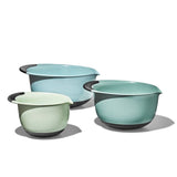 3 Piece Mixing Bowl Set - Cadet Blue, Tower Grey, Jade O9