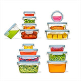 30-Piece Smart Seal Container Set - Arctic Blue E1
