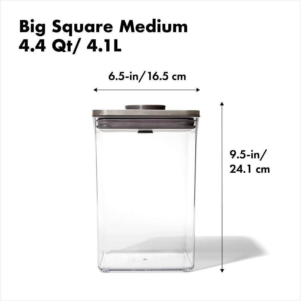 POP Container - Big Square Medium (4.4 Qt/4.2 L) J1