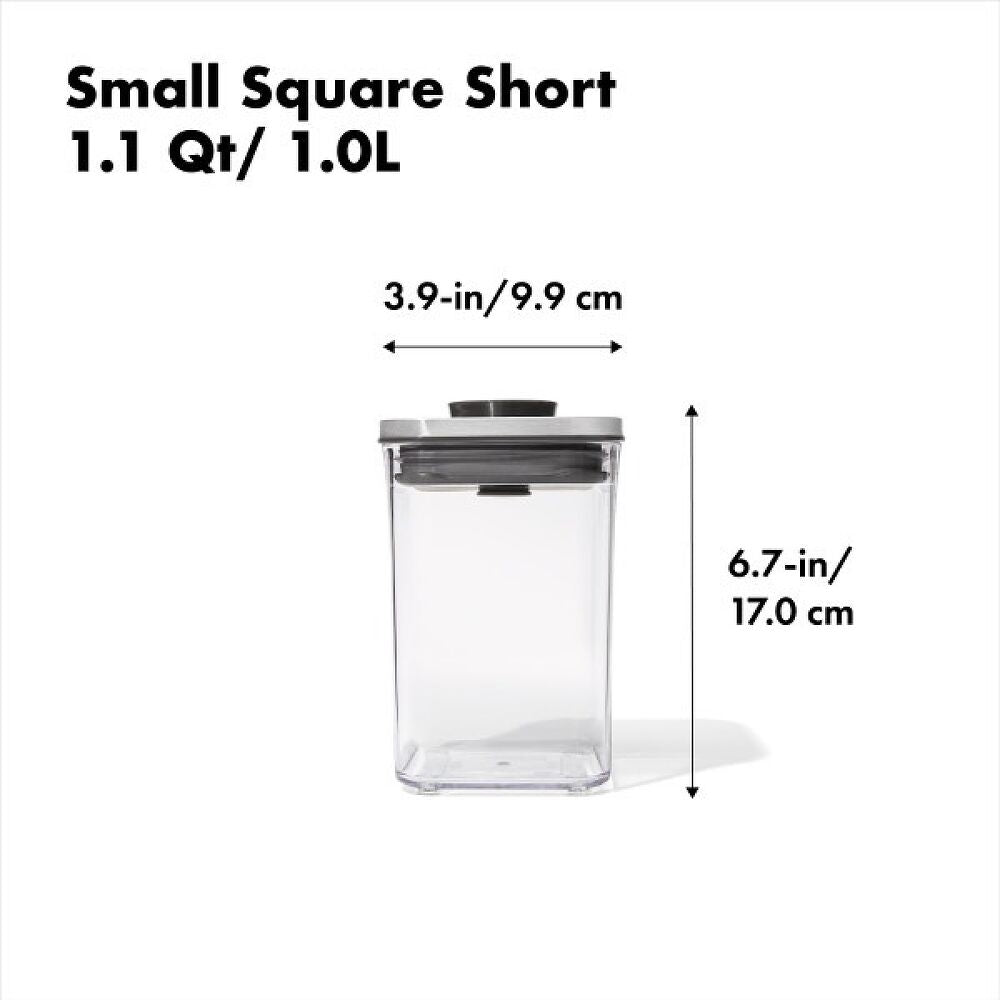 POP Container - Small Square Short (1.1 Qt/1.0 L)