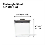 POP Container - Rectangle Short (1.7 Qt/1.6 L) - Matte Black Z3
