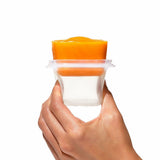 4 oz Baby Blocks™ Silicone Freezer Storage Containers - Tot Teal K9