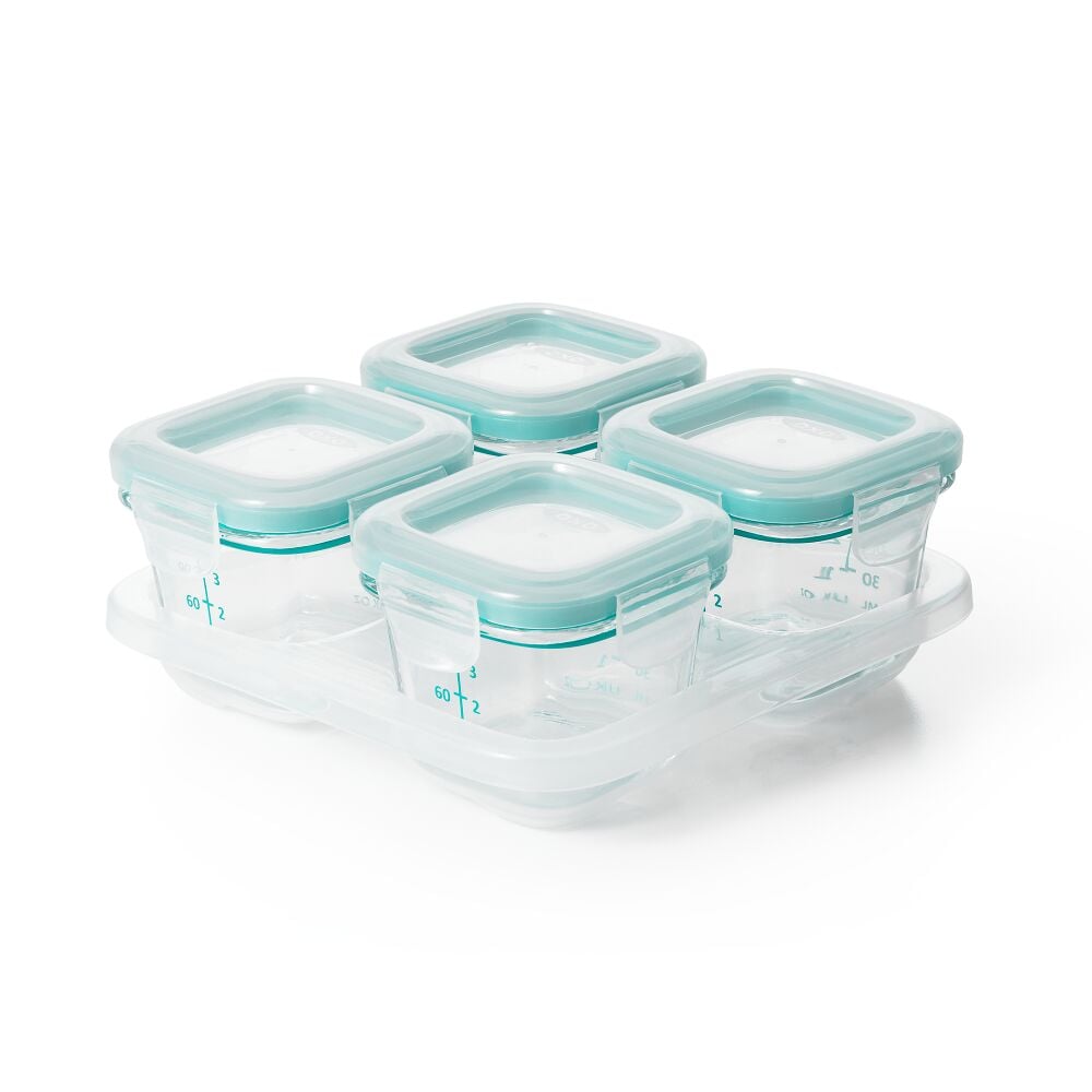 4 oz Glass Baby Blocks™ Freezer Storage Containers Q0