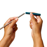 4-Piece Reusable Straw and Brush Set with Case M1