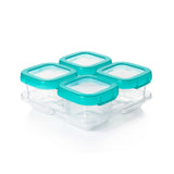 6 oz Baby Blocks™ Plastic Freezer Storage Containers - Tot Teal S6