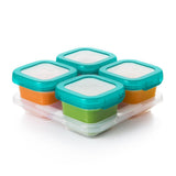 6 oz Baby Blocks™ Plastic Freezer Storage Containers - Tot Teal S6