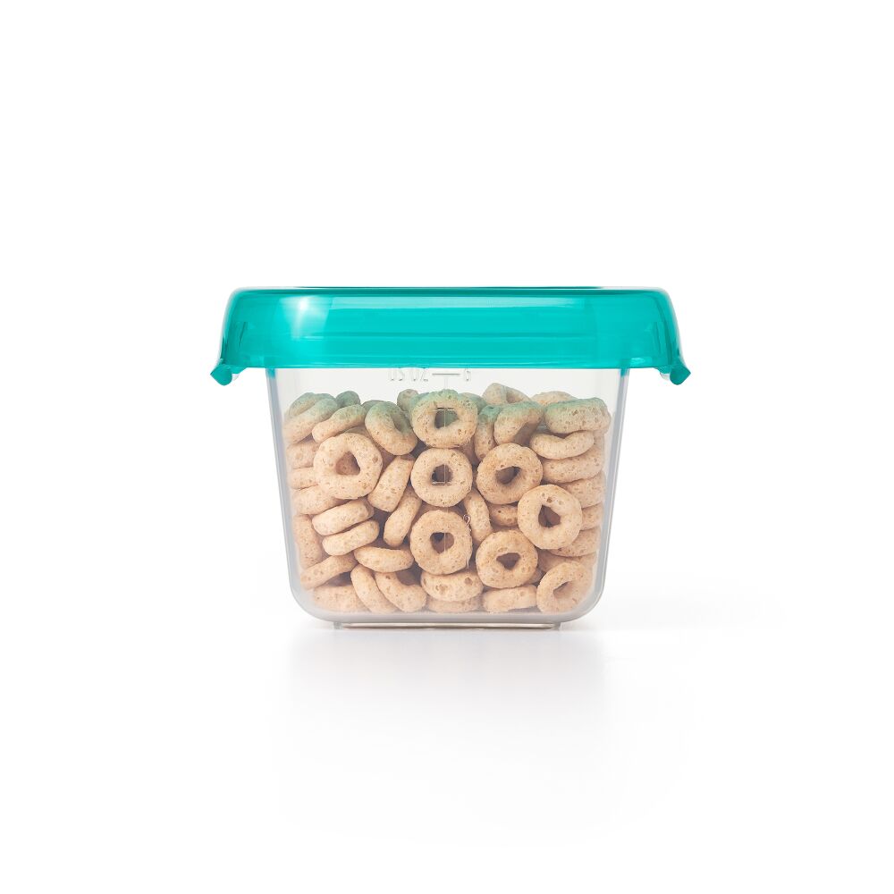 6 oz Baby Blocks™ Plastic Freezer Storage Containers - Tot Teal S6
