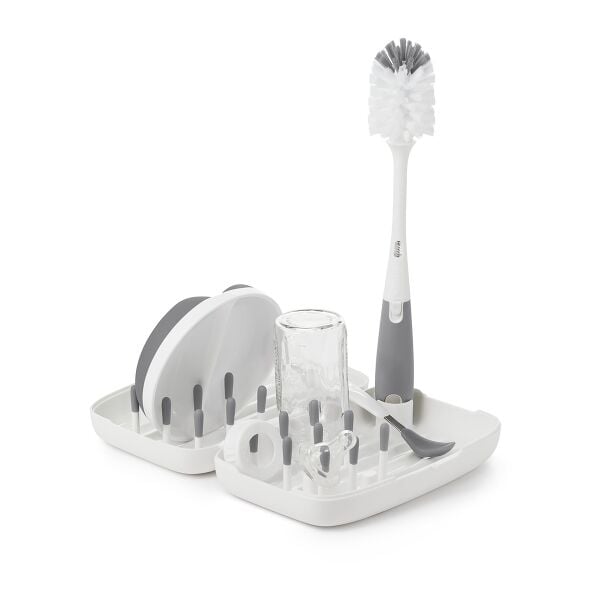 On-the-Go Drying Rack with Bottle Brush