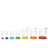7 Piece Liquid Measuring Beaker Set W0
