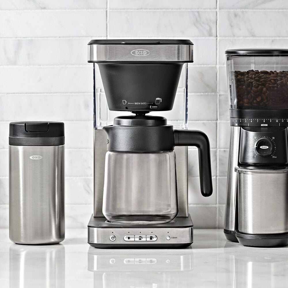 8-Cup Coffee Maker with Podless Single-Serve Function and Glass Carafe P4