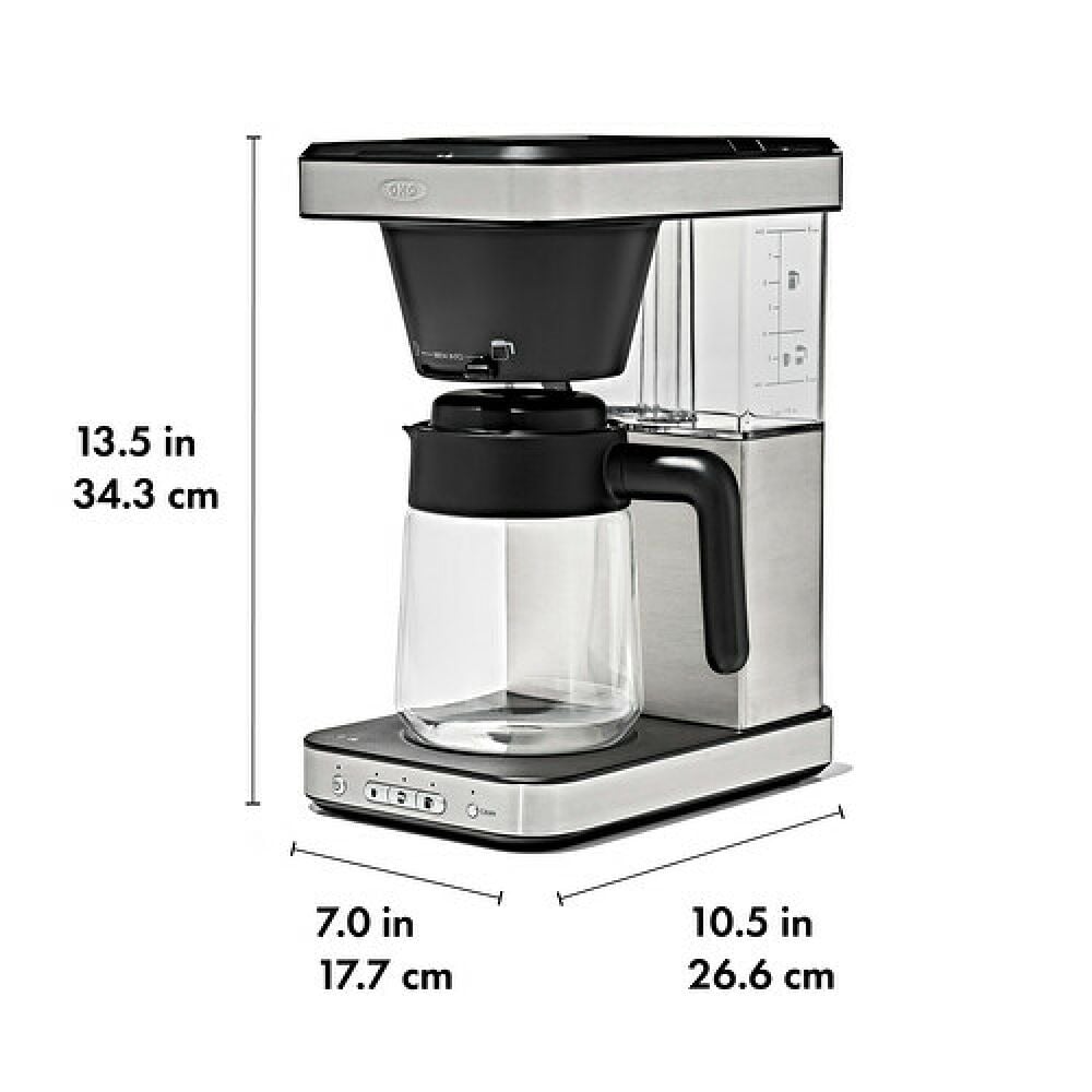 8-Cup Coffee Maker with Podless Single-Serve Function and Glass Carafe P4
