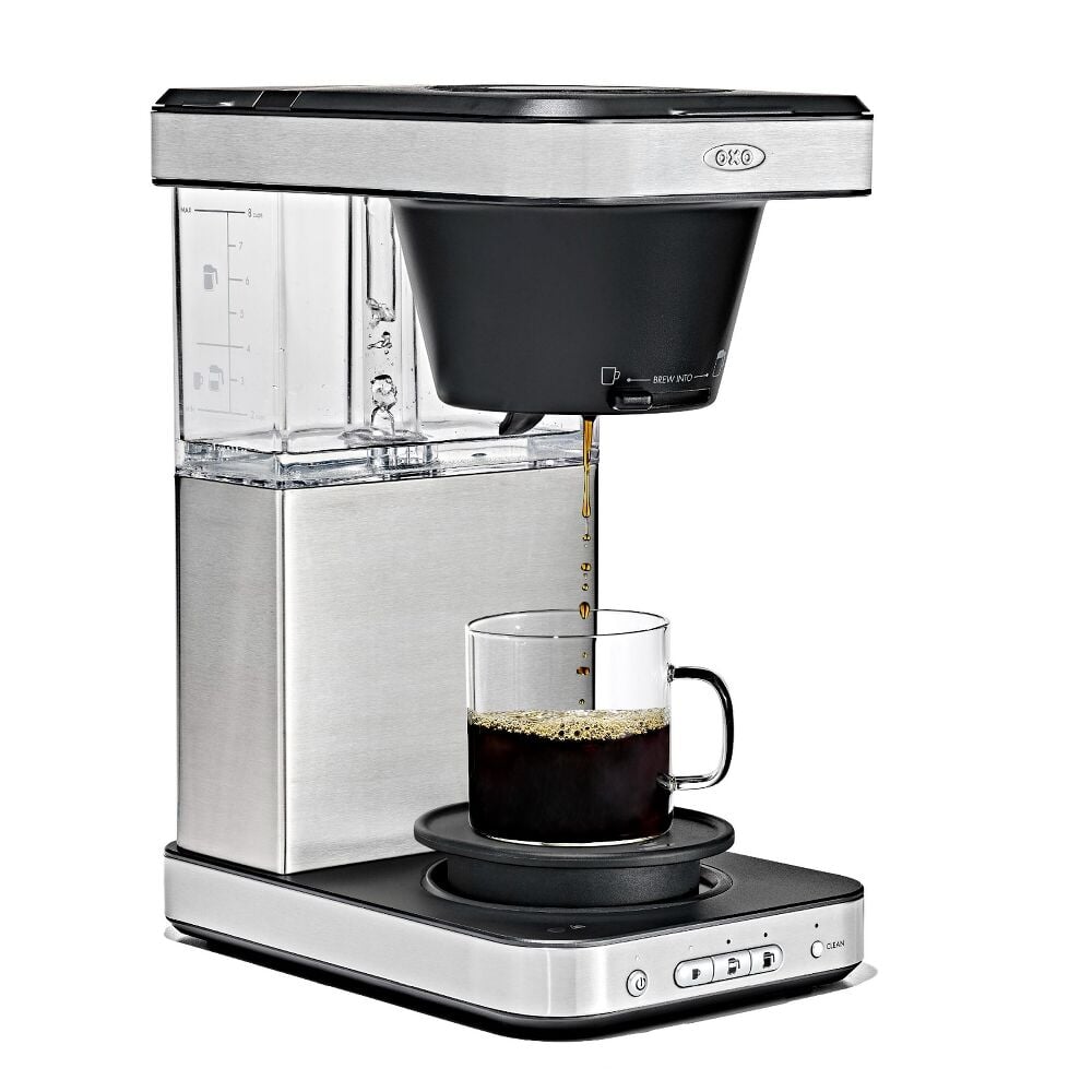 8-Cup Coffee Maker with Podless Single-Serve Function and Glass Carafe P4