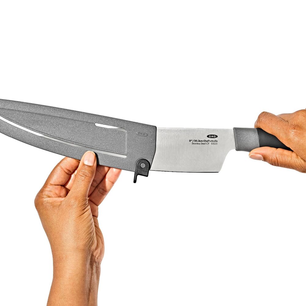 8 in Chefs Knife with Locking Sheath O0