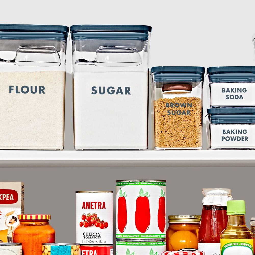 8-Piece Prelabeled Baking POP Container Set K6