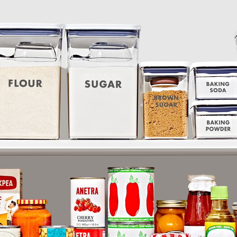 8-Piece Prelabeled Baking POP Container Set K6