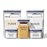 8-Piece Prelabeled Baking POP Container Set K6