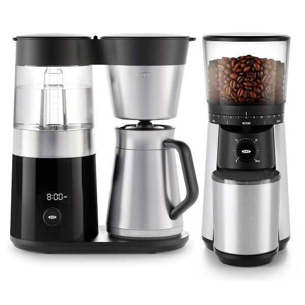 9-Cup Coffee Maker & Conical Burr Coffee Grinder Bundle R0