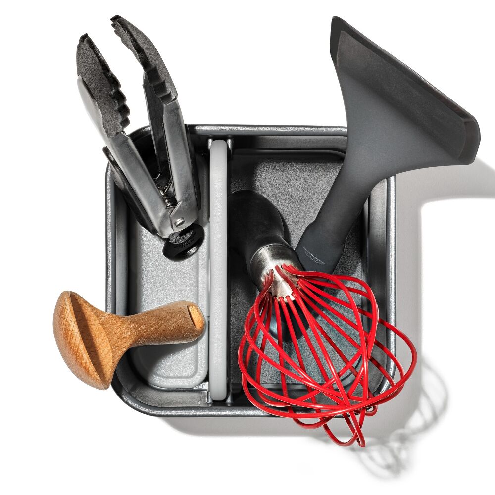 Adjustable Stainless Steel Utensil Holder - Small W5