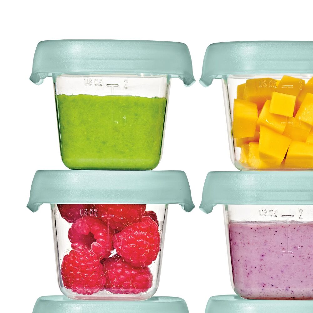 Baby Blocks Food Storage Containers (2 oz) - Opal A0