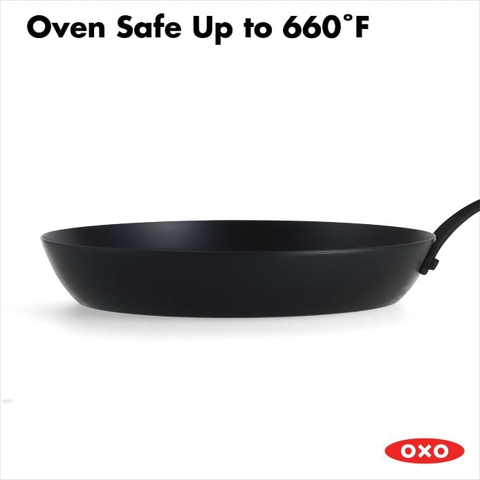 Carbon Steel Obsidian Series 10-Inch Frypan with Silicone Sleeve A3