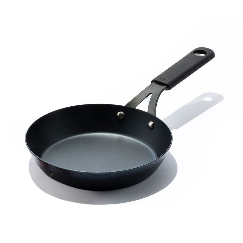 Carbon Steel Obsidian Series 8-Inch Frypan with Silicone Sleeve O9