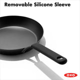 Carbon Steel Obsidian Series 8-Inch Frypan with Silicone Sleeve O9
