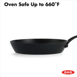 Carbon Steel Obsidian Series 8-Inch Frypan with Silicone Sleeve O9