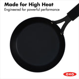 Carbon Steel Obsidian Series 8-Inch Frypan with Silicone Sleeve O9