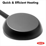 Carbon Steel Obsidian Series 8-Inch Frypan with Silicone Sleeve O9