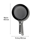 Carbon Steel With Removable Handle 10in Pan L8