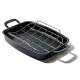 Carbon Steel Obsidian Series Roaster with Rack F0