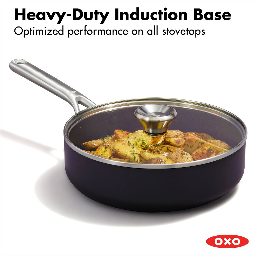 Ceramic Professional Non-Stick 3-Quart Sauté Pan with Lid B7