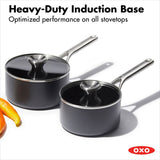 Ceramic Professional Non-Stick 4-Piece Saucepan Set (1.7 Qt & 2.3 Qt) C7