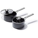 Ceramic Professional Non-Stick 4-Piece Saucepan Set (1.7 Qt & 2.3 Qt) D5
