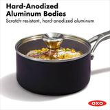 Ceramic Professional Non-Stick 4-Piece Saucepan Set (1.7 Qt & 2.3 Qt) D5