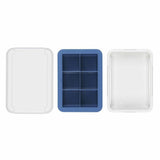 Covered Silicone Ice Cube Tray-Large Cube E1
